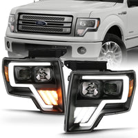Thumbnail for ANZO 2009-2013 Ford F-150 Projector Light Bar G4 Switchback H.L.Black Amber