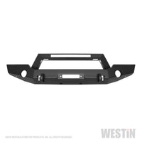Thumbnail for Westin 18-20 Jeep Wrangler WJ2 Full Width Front Bumper w/LED Light Bar Mount Textured Black