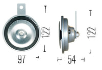 Thumbnail for Hella Universal High-Tone Disc Horn 12V 400Hz (002952013 = 002952011)