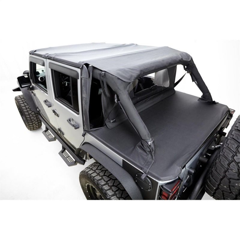 Rampage 2007-2018 Jeep Wrangler(JK) Unlimited 4-Door Tonneau Cover - Black Diamond
