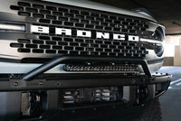 Thumbnail for DV8 Offroad 2021-2022 Ford Bronco (Not For Factory Plastic Bumper) Factory Bumper Bull Bar - Black