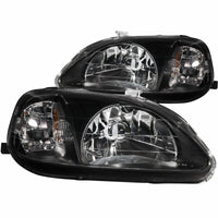 Thumbnail for ANZO 1999-2000 Honda Civic Crystal Headlights Black