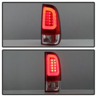 Thumbnail for Spyder 97-03 Ford F150 Stylsd. F250 V3 Light Bar LED Tail Lights - Red/Clr ALT-YD-FF15097V3-LBLED-RC