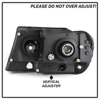 Thumbnail for Spyder 99-04 Jeep Grand Cherokee Projector Headlights - Light Bar DRL LED - Black