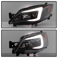 Thumbnail for Spyder Subaru WRX 08-09 Projector Headlights - Halogen Model Only - Black PRO-YD-SWRX08-LBDRL-BK