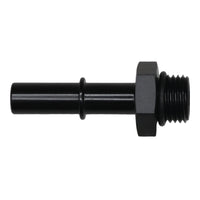Thumbnail for DeatschWerks 6AN ORB Male to 3/8in Male EFI Quick Connect Adapter - Anodized Matte Black