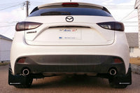 Thumbnail for Rally Armor 14-18 Mazda3 Red UR Mud Flap w/White Logo