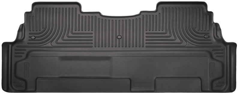 Husky Liners 09-15 Buick Enclave/Chevy Traverse/GMC Acadia WeatherBeater 2nd Row Black Floor Liners