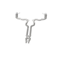 Thumbnail for MagnaFlow Cat Back, SS, 3in, Competition, Dual Split Polished 4.5in Tips 2015 Ford Mustang GT V8 5.0