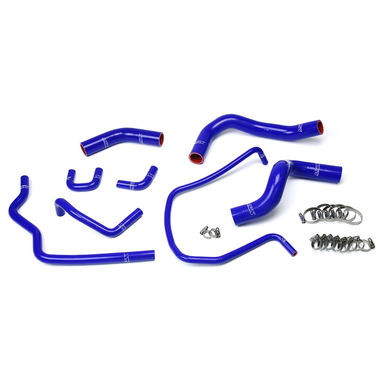 HPS Blue Reinforced Silicone Radiator Hose Kit Coolant for Nissan 04-14 Titan V8 5.6L
