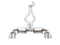 Thumbnail for AWE Tuning 2019+ BMW M340i (G20) Non-Resonated Touring Edition Exhaust - Quad Chrome Silver Tips