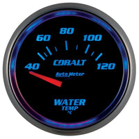 Thumbnail for Autometer Cobalt 52mm Short Sweep Electronic 40-120 Deg C Water Temprature Gauge