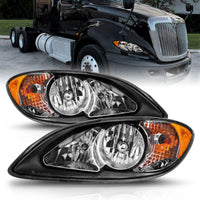 Thumbnail for ANZO 2008-2016 International Prostar Crystal Headlights Black Housing (OE Replacement)
