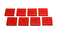 Thumbnail for Energy Suspension Square Pad Set 2-1/16in Length x 2-1/16in Width x 3/8in Hole ID x 3/8in H-Black
