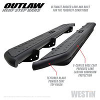 Thumbnail for Westin 09-18 Dodge RAM 1500 Crew Cab Outlaw Nerf Step Bars