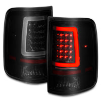 Thumbnail for ANZO 2004-2006 Ford F-150 LED Tail Lights w/ Light Bar Black Housing Smoke Lens