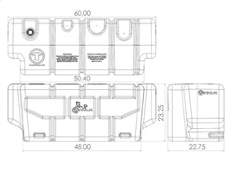 Titan Fuel Tanks Universal 100 Gallon Heavy Duty Transfer Tank (Non Nissan Cargo Box/RamBox)