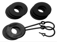 Thumbnail for Daystar Black D Ring Isolator w/Lock Washer Kit