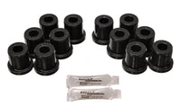 Thumbnail for Energy Suspension 81-89 Toyota FJ40/FJ60 Landcruiser 2/4WD Blk Front Leaf Spring Bushing Set