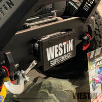 Thumbnail for Westin Winch Mount License Plate Re-locator - Black