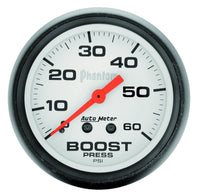Thumbnail for Autometer Phantom 52mm 0-60 PSI Mechanical Boost Gauge