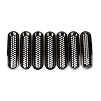 Thumbnail for Rugged Ridge Grille Inserts Perforated 07-18 Jeep Wrangler