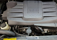 Thumbnail for J&L 16-24 Nissan Titan 5.6L Passenger Side Oil Separator 3.0 - Black Anodized