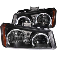 Thumbnail for ANZO 2003-2006 Chevrolet Silverado 1500 Crystal Headlights w/ Halo Black