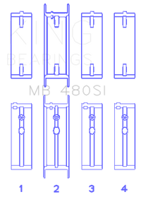 Thumbnail for King Buick 90-96 L27 V6 Main Bearing Set