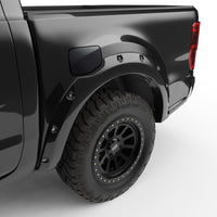 Thumbnail for EGR 19-22 Ford Ranger Painted To Code Shadow Traditional Bolt-On Look Fender Flares Black Set Of 4