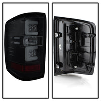 Thumbnail for Spyder Chevy Silverado 16-17 Light Bar LED Tail Lights - Black Smoke ALT-YD-CS16-LED-BSM