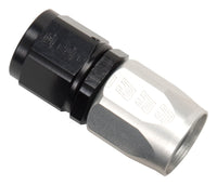 Thumbnail for Russell Performance -10 AN Black/Silver Straight Full Flow Hose End