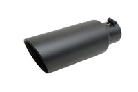Thumbnail for Gibson Round Dual Wall Angle-Cut Tip - 4in OD/2.25in Inlet/6.5in Length - Black Ceramic