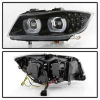 Thumbnail for Spyder 09-12 BMW E90 3-Series 4DR HID w/ AFS Only - LED Turn - Black - PRO-YD-BMWE9009-AFSHID-BK