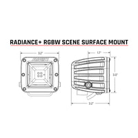 Thumbnail for Rigid Industries Radiance+ Scene RGBW Surface Mount - Pair