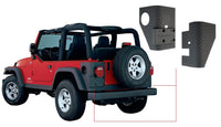 Thumbnail for Bushwacker 97-06 Jeep Wrangler Trail Armor Rear Corners - Black