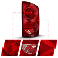 Thumbnail for ANZO 2007-2009 Dodge Ram 1500 Tail Light Red Lens (OE)