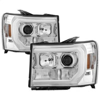 Thumbnail for Spyder GMC Sierra 1500/2500/3500 07-13 V2 Projector Headlights - Chrome PRO-YD-GS07V2-LBDRL-C