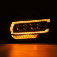 Thumbnail for AlphaRex 19-21 Ram 2500 LUXX LED Proj Headlights Plank Style Black w/Activ Light/Seq Signal/DRL