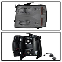 Thumbnail for Spyder Chevy Silverado 1500 07-13 Version 3 Projector Headlights - Smoke PRO-YD-CS07V3-LBDRL-SM