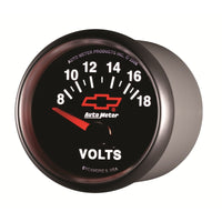 Thumbnail for Autometer GM Bowtie Black 2-1/16 Voltmeter 8-18V