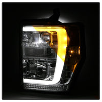 Thumbnail for Spyder Ford F-250/350/450 08-10 V2 High-Power LED Headlights-Switch Back-Chrome PRO-YD-FS08PL-SBLB-C