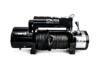 Thumbnail for DV8 Offroad 12000 LB Winch w/ Synthetic Line & Wireless Remote - Black