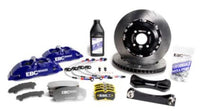 Thumbnail for EBC Racing 03-12 Mazda RX-8 Blue Apollo-4 Calipers 330mm Rotors Front Big Brake Kit