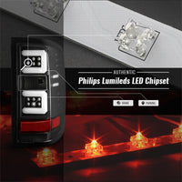 Thumbnail for Spyder Chevy 1500 14-16 Light Bar LED Tail Lights All Blk ALT-YD-CS14-LBLED-BKV2