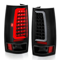 Thumbnail for ANZO 2007-2014 Chevy Tahoe LED Taillight Plank Style Black w/Clear Lens