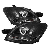 Thumbnail for Spyder Toyota Yaris 07-11 4Dr Projector Headlights LED Halo DRL Blk PRO-YD-TYA074D-DRL-BK