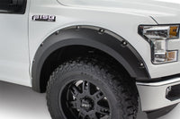 Thumbnail for Bushwacker 15-17 Ford F-150 Styleside Pocket Style Flares 4pc 67.1/78.9/97.6in Bed - Black