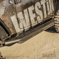 Thumbnail for Westin/Snyper 2018+ Jeep Wrangler JL Unlimited 4DR Triple Tube Rock Rail Steps - Textured Black