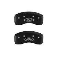 Thumbnail for MGP 4 Caliper Covers Engraved Front & Rear Oval logo/Ford Red finish silver ch